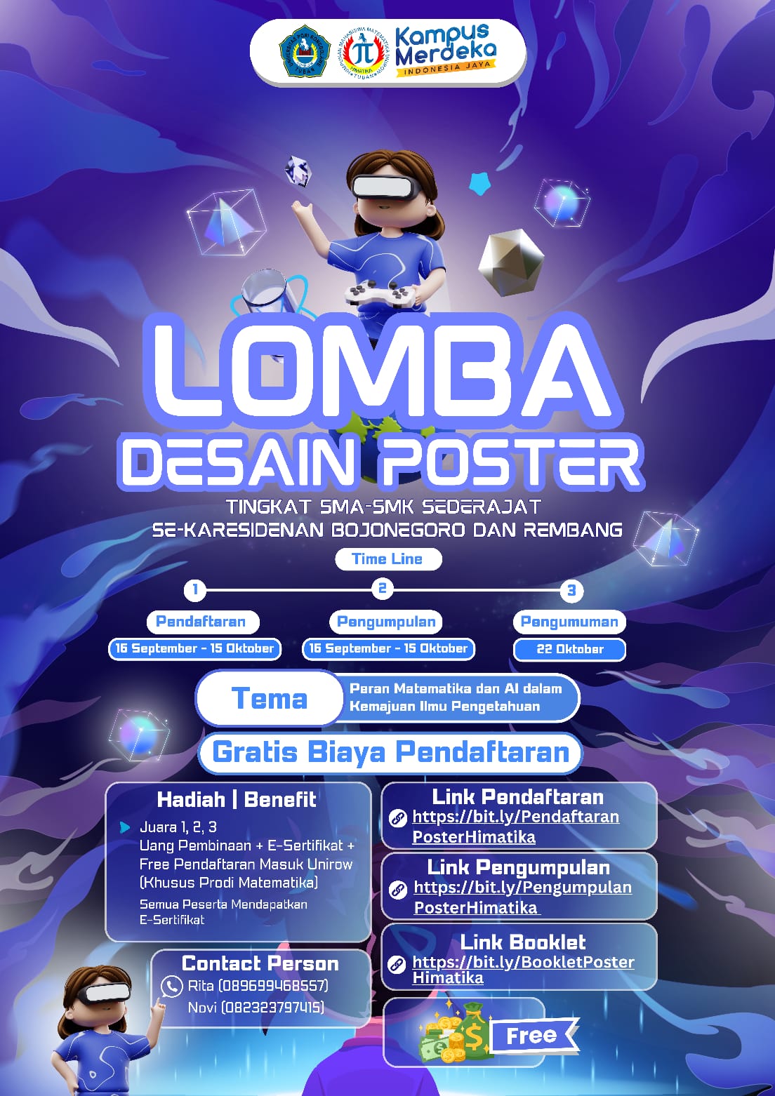 Lomba Desain Poster Tingkat SMA/SMK Sederajat Se-Karesidenan Bojonegoro dan Rembang 2024